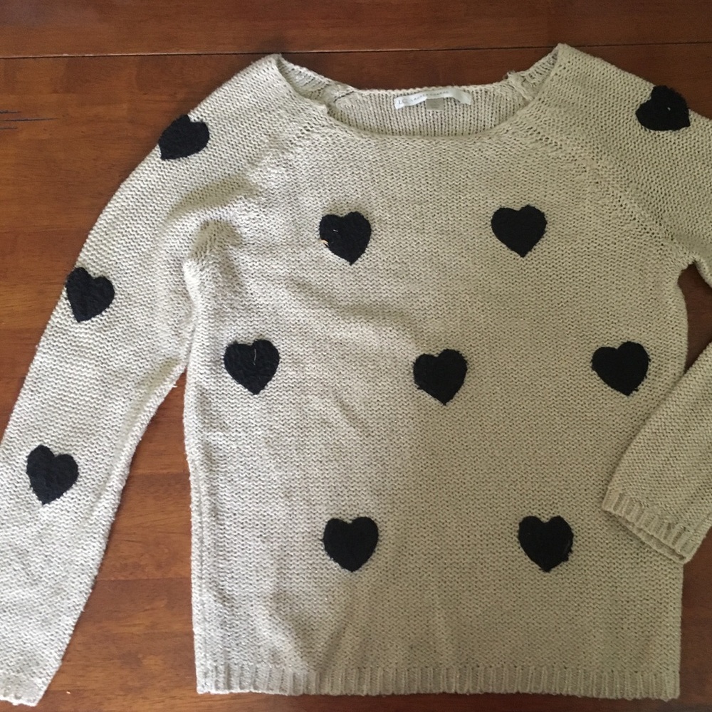 LC Lauren Conrad Heart Sweater
